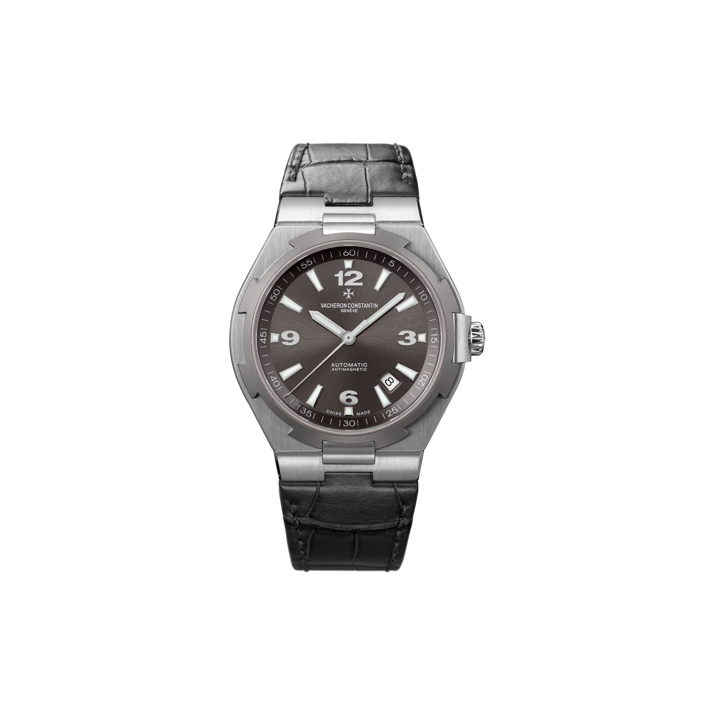 vacheron Co*sta*t*n date self-winding 42 mm watch 47040/000w-9500